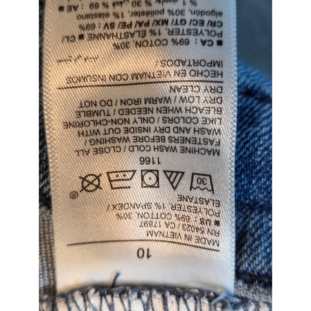 526 Old Navy Women's Size 10 Light Wash Straight Leg Jeans High Rise Denim - Picture 10 of 15